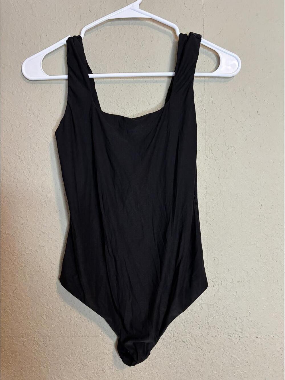 Smoothez by Aerie Black Sleeveless Bodysuit Size M